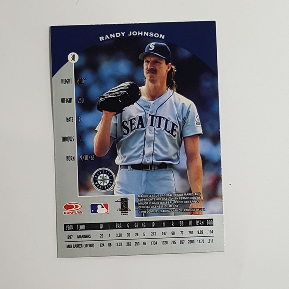1998 Donruss Randy Johnson - Picture 3 of 3